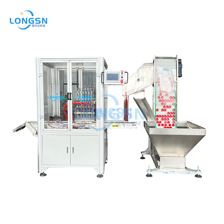 Máquina de inserção de tampa plástica automática de alta velocidade