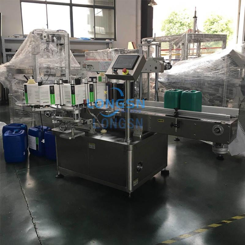 m&aacute;quina de etiqueta de garrafa de pl&aacute;stico