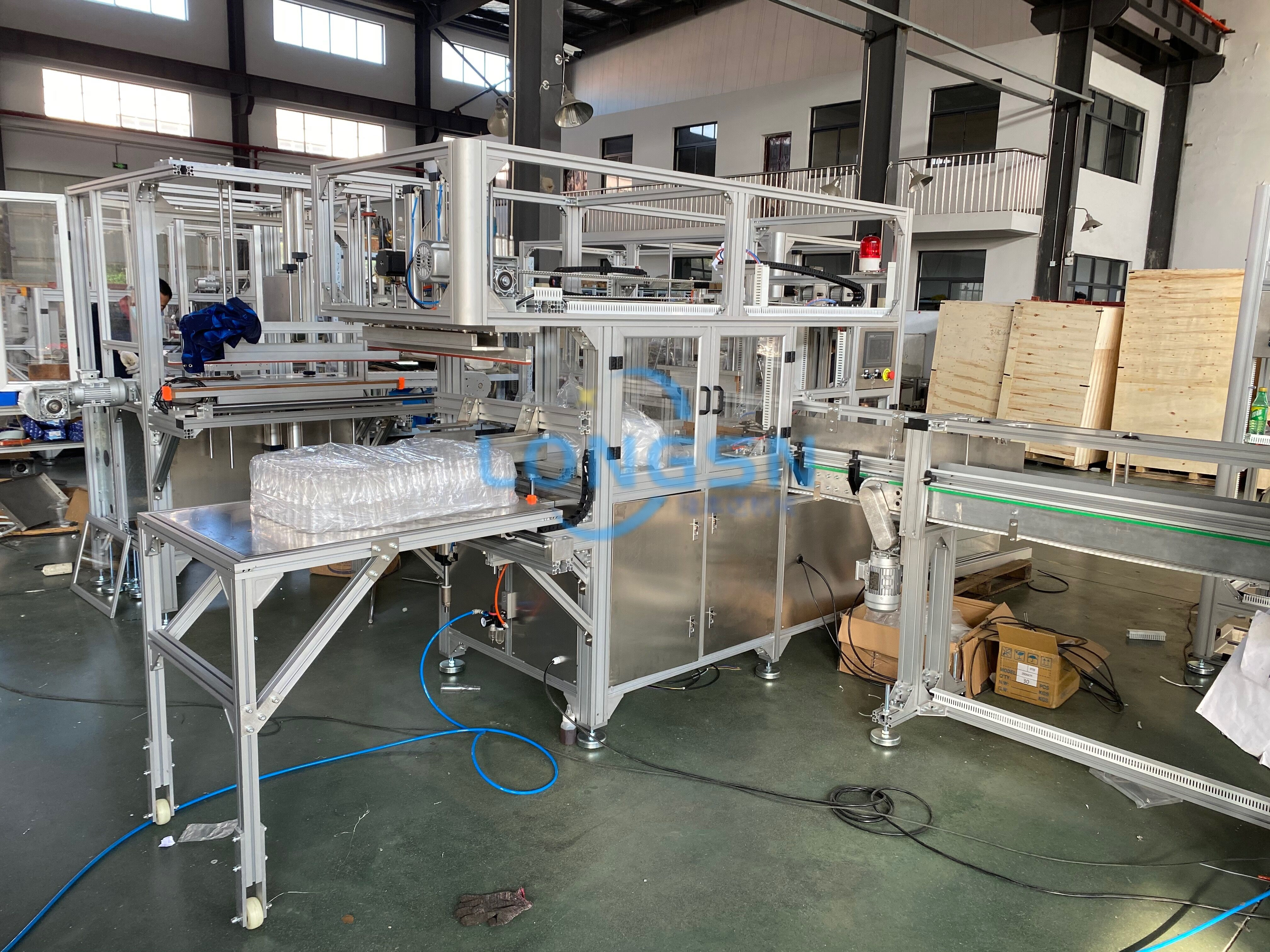 m&aacute;quina de ensacamento de garrafa vazia