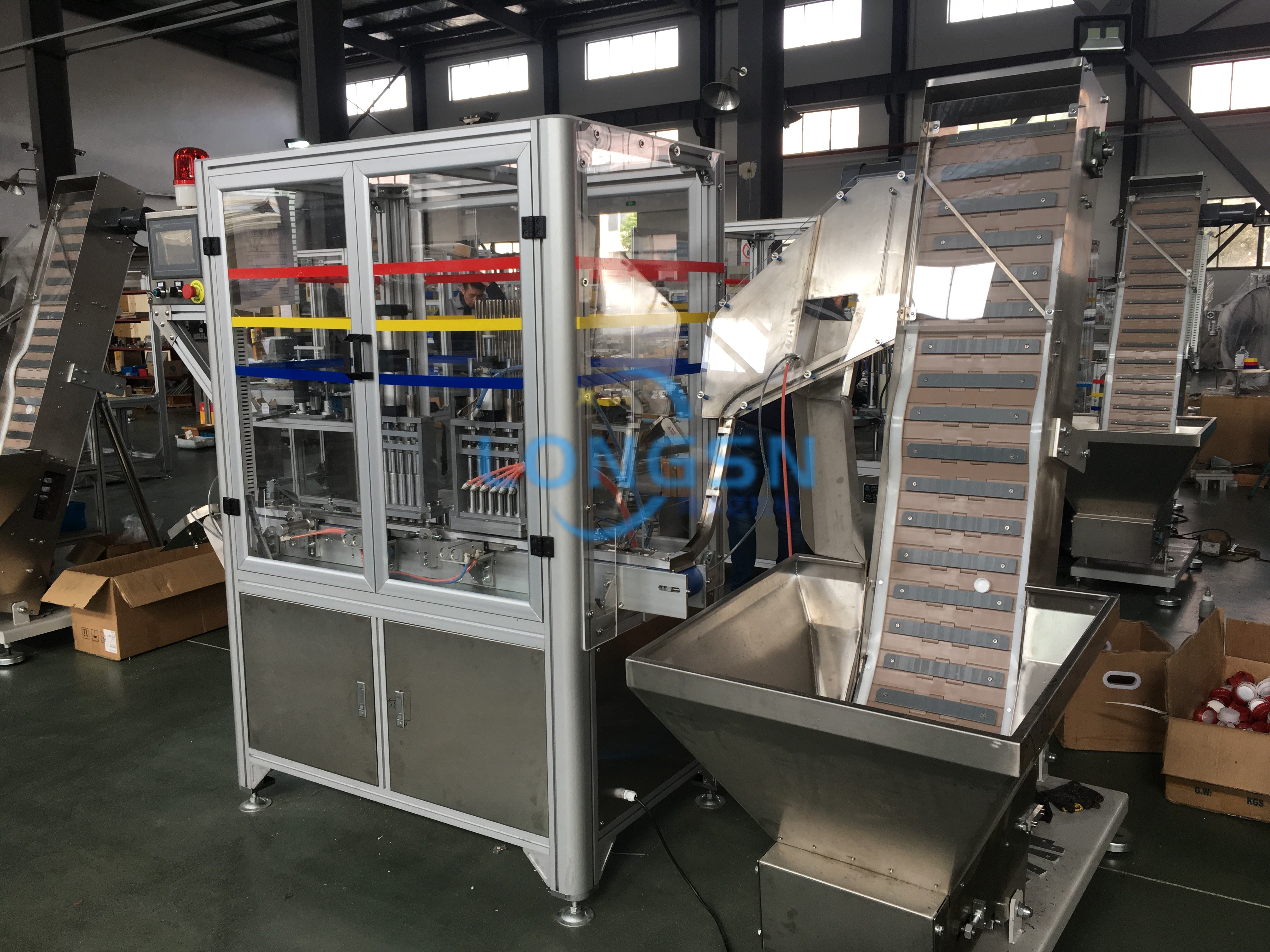 m&aacute;quina de revestimento de tampa