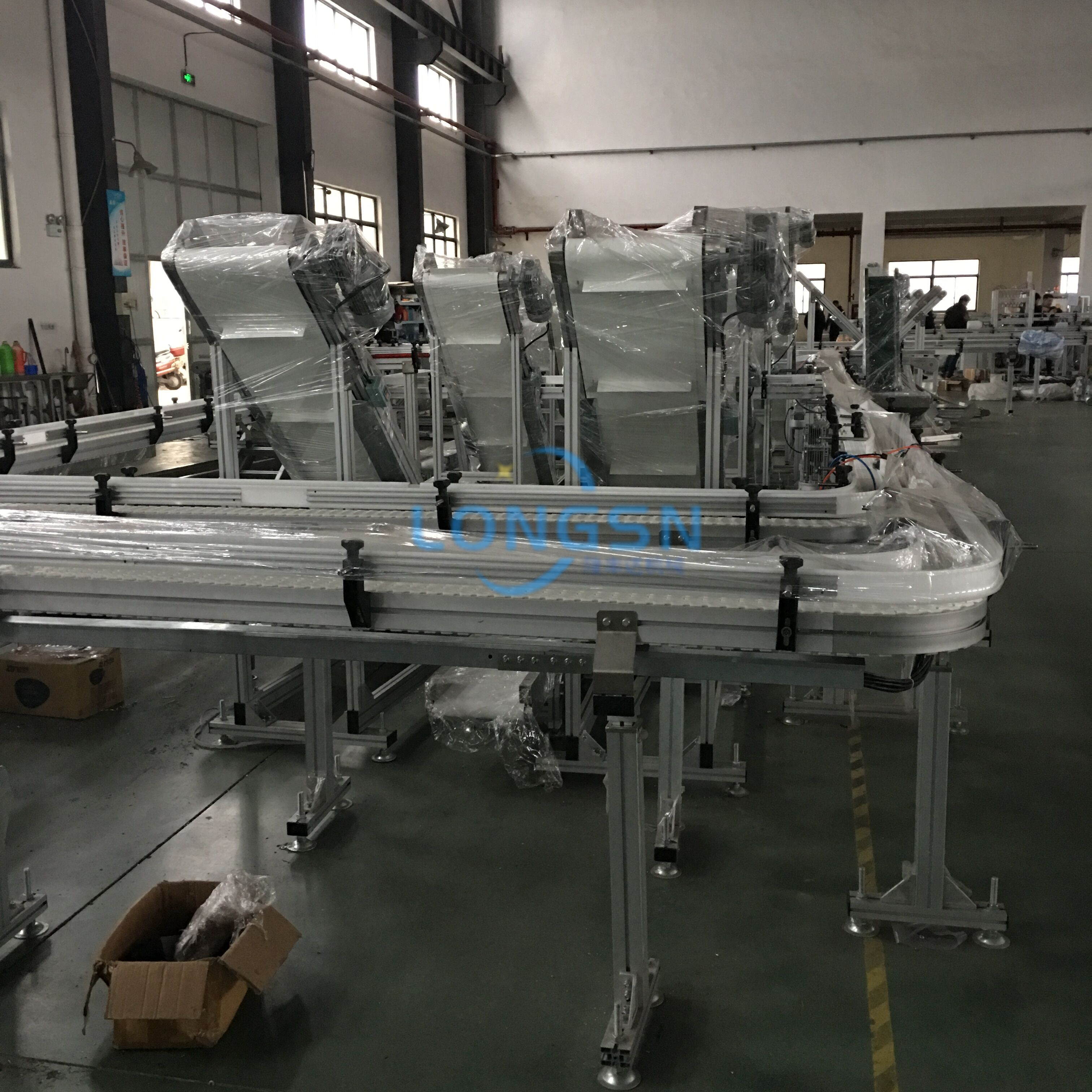 sistema de transporte de garrafas