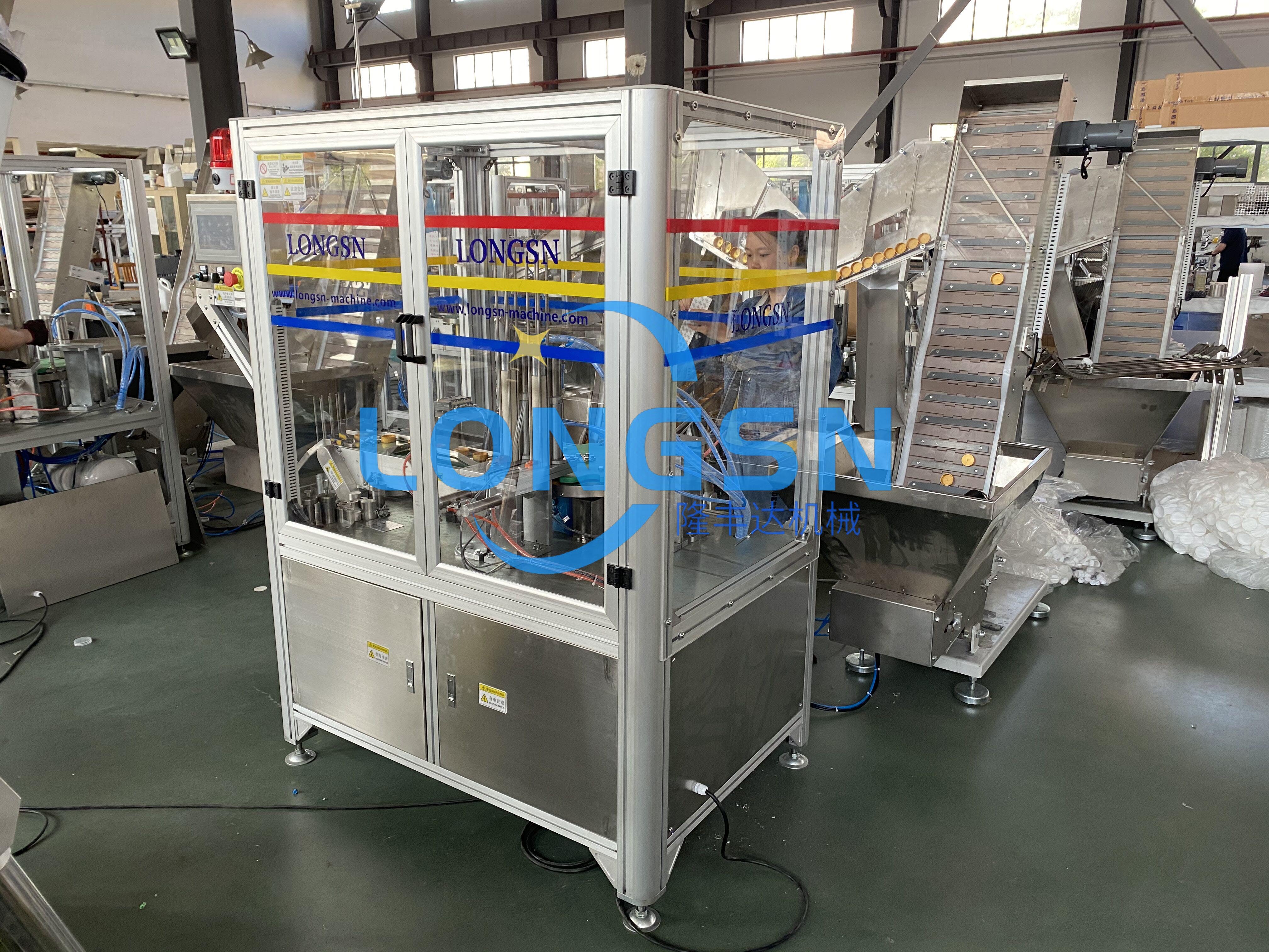 m&aacute;quina de revestimento de tampa