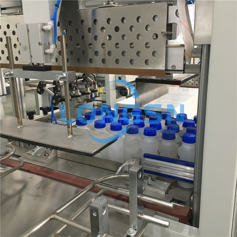Máquina de embalagem de embalagem de filme PVC de garrafa de animais de estimação com túnel de calor