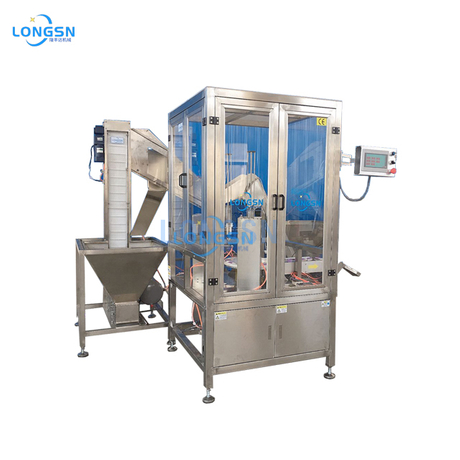 Máquina de tampa de tampa de tampa de garrafa plástica automática máquina de wadding